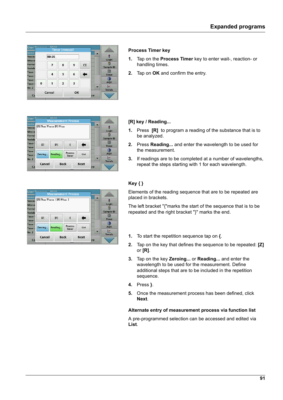 Expanded programs | Hach-Lange DR 6000 User Manual User Manual | Page 91 / 158