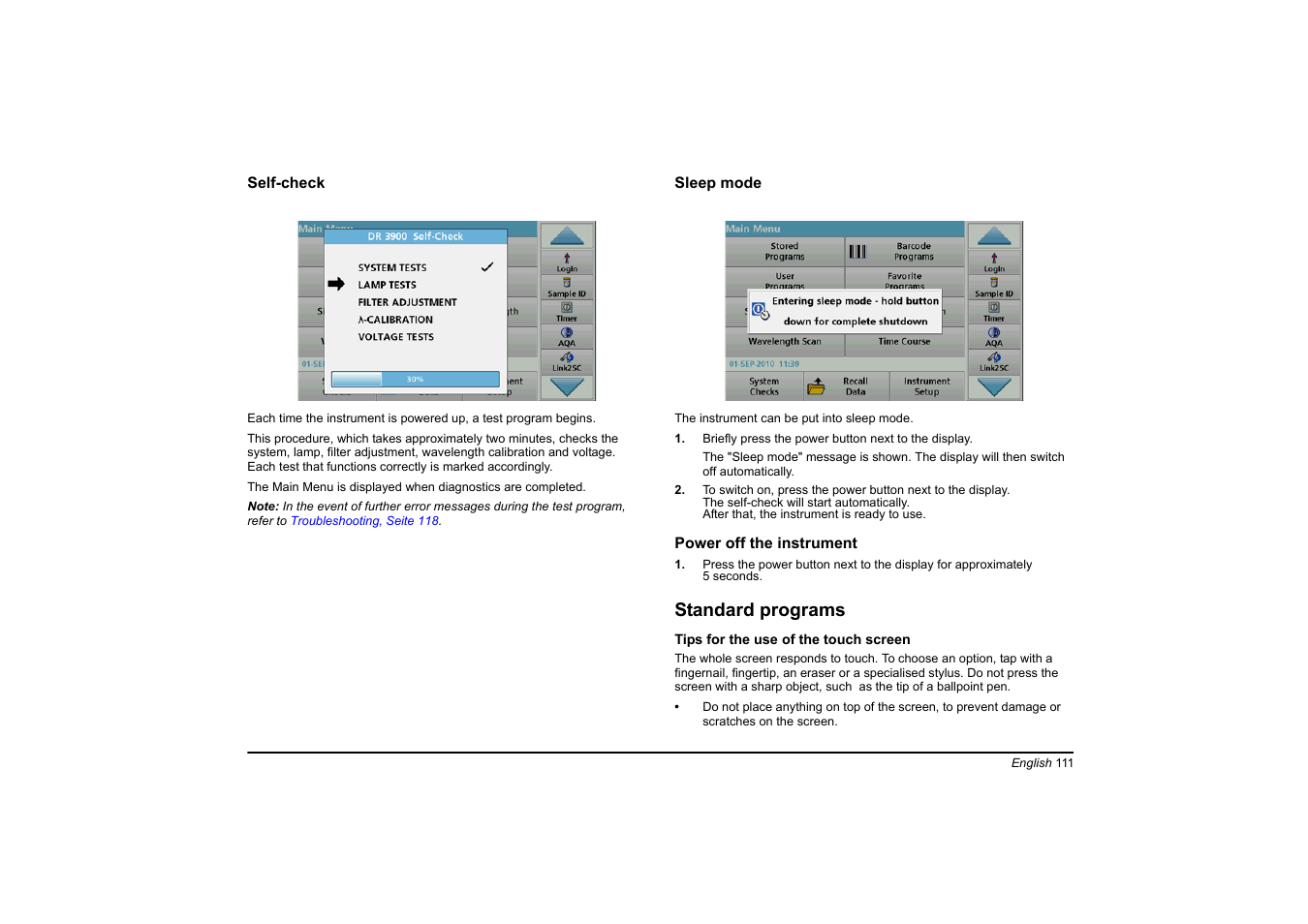Hach-Lange DR 3900 Basic User Manual User Manual | Page 111 / 422