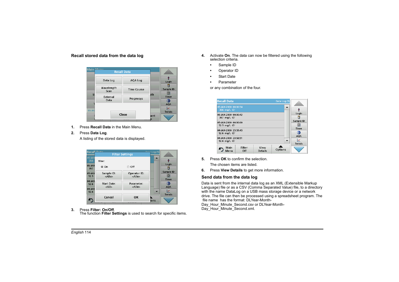 Hach-Lange DR 3900 Basic User Manual User Manual | Page 114 / 422