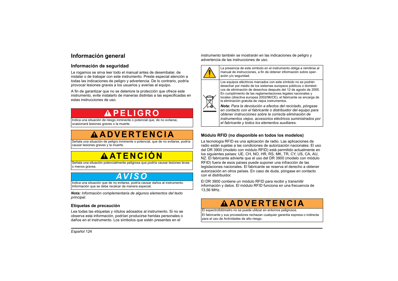 Av i s o | Hach-Lange DR 3900 Basic User Manual User Manual | Page 124 / 422