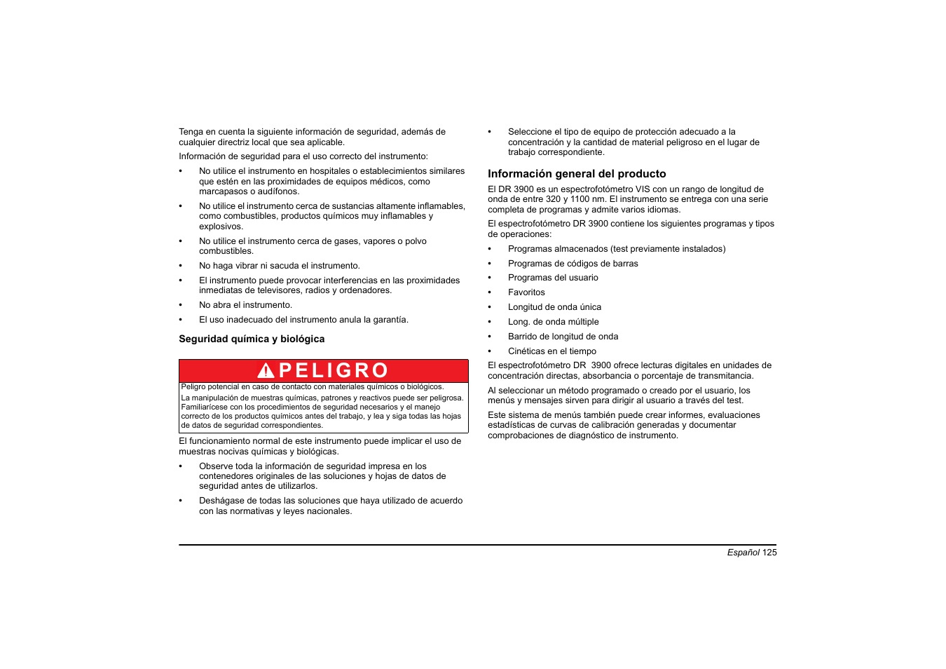 Hach-Lange DR 3900 Basic User Manual User Manual | Page 125 / 422