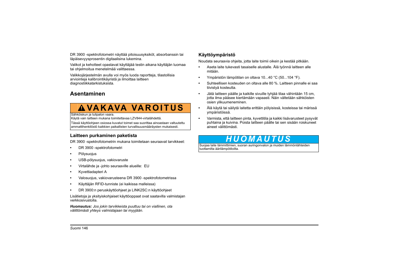 Hach-Lange DR 3900 Basic User Manual User Manual | Page 146 / 422