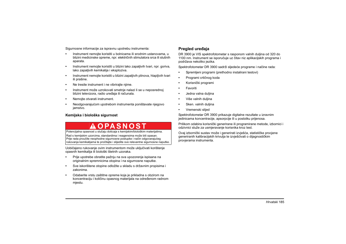 Hach-Lange DR 3900 Basic User Manual User Manual | Page 185 / 422