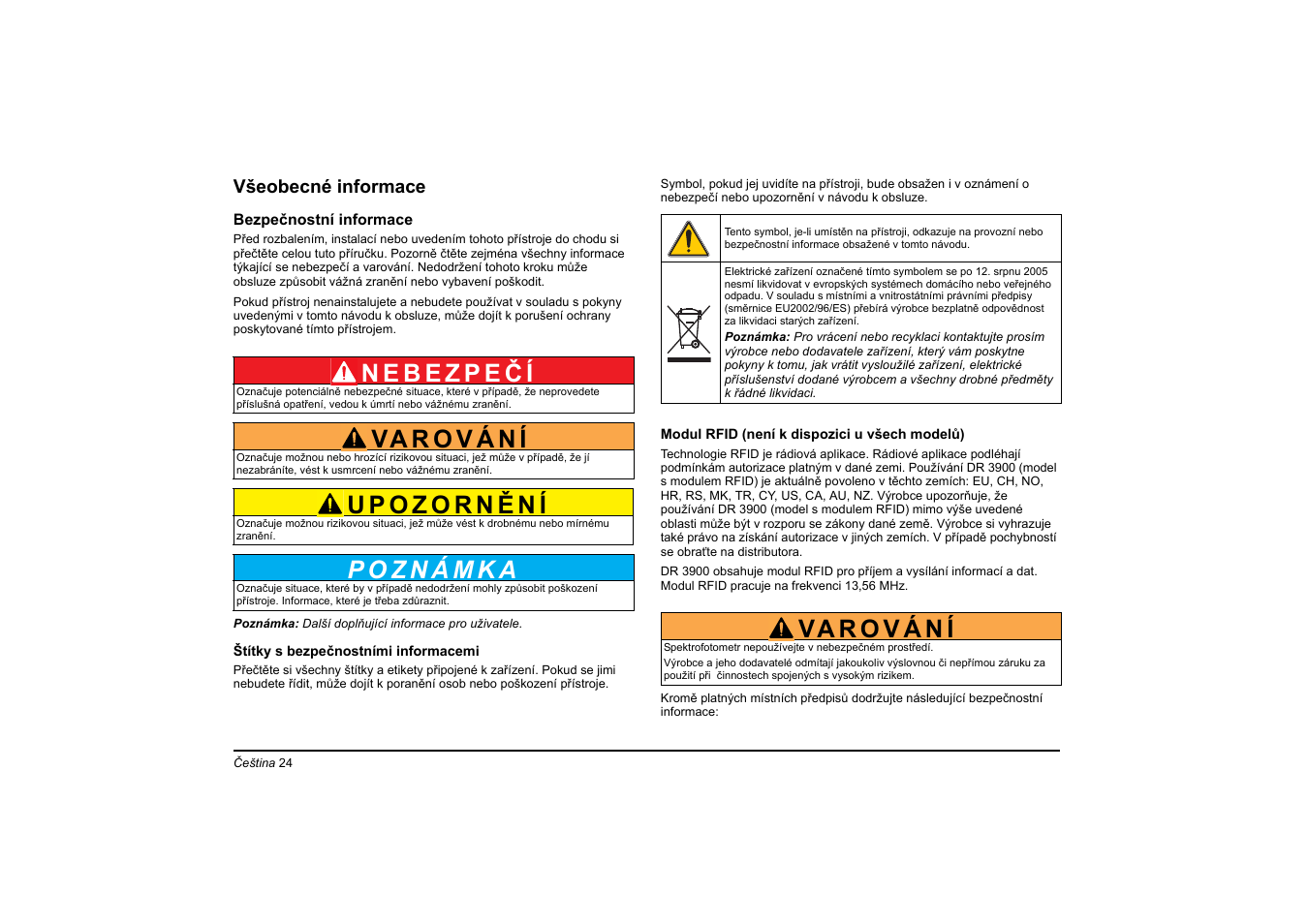Hach-Lange DR 3900 Basic User Manual User Manual | Page 24 / 422
