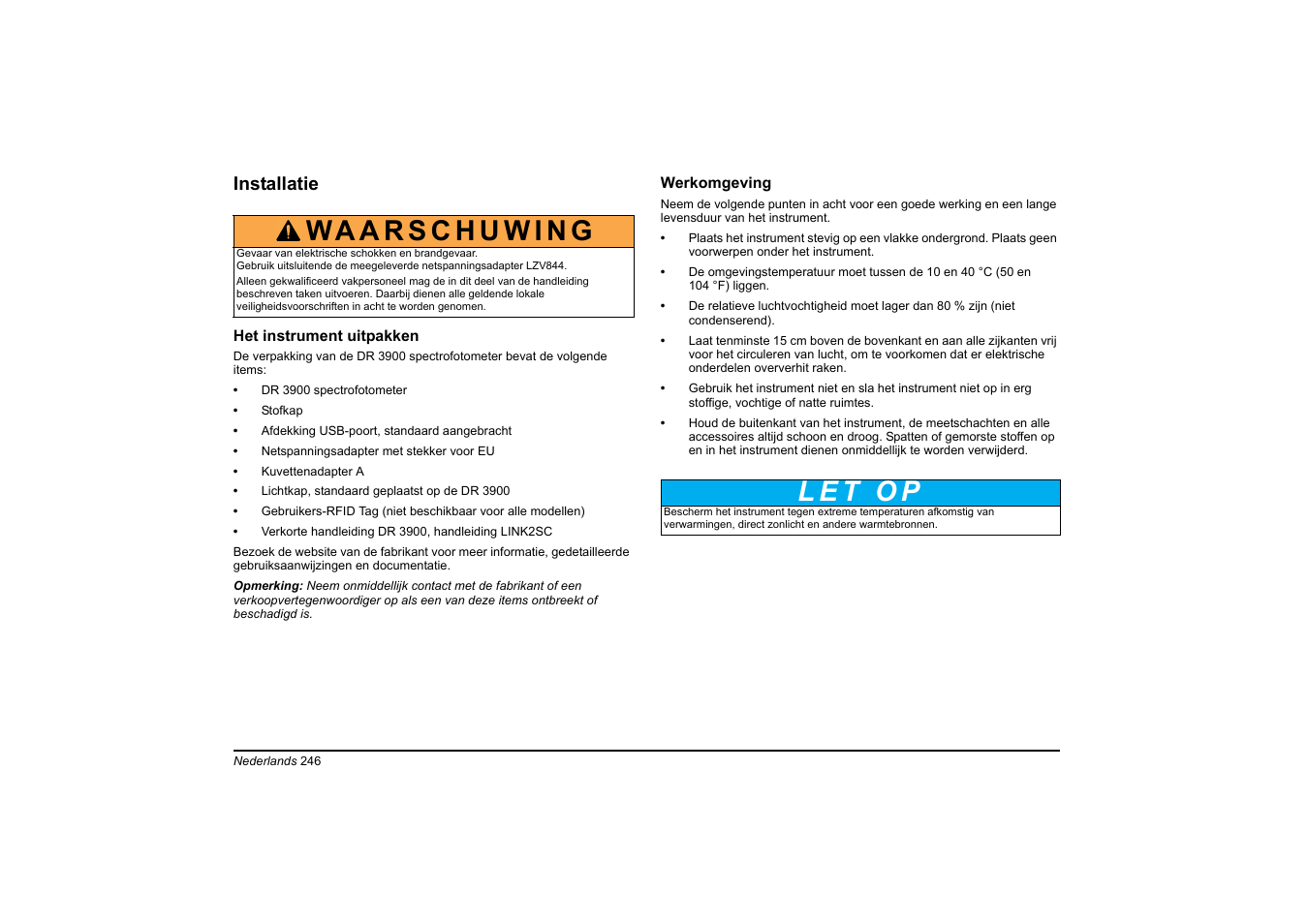 Hach-Lange DR 3900 Basic User Manual User Manual | Page 246 / 422