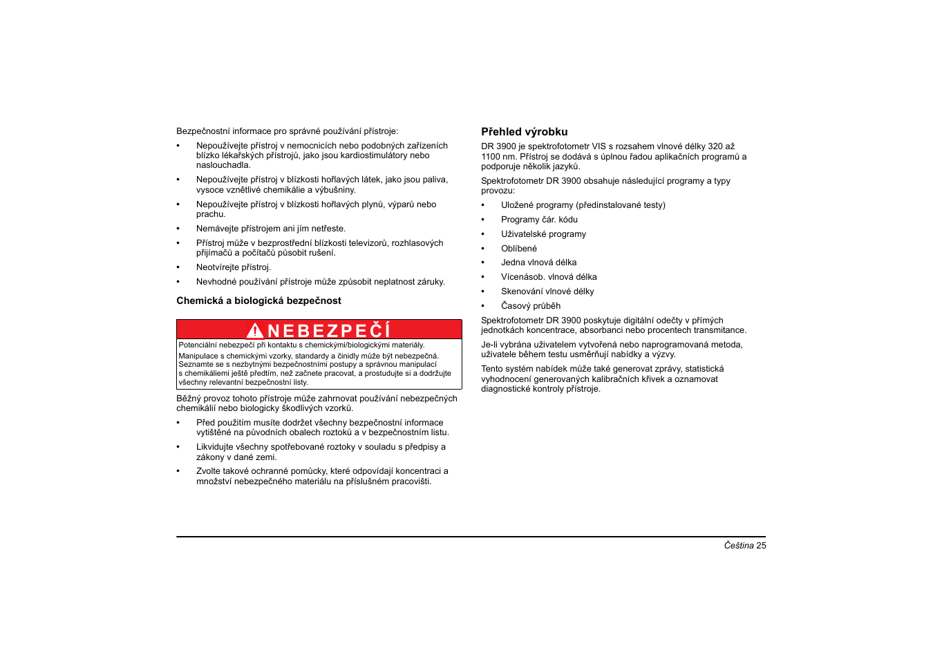 Hach-Lange DR 3900 Basic User Manual User Manual | Page 25 / 422