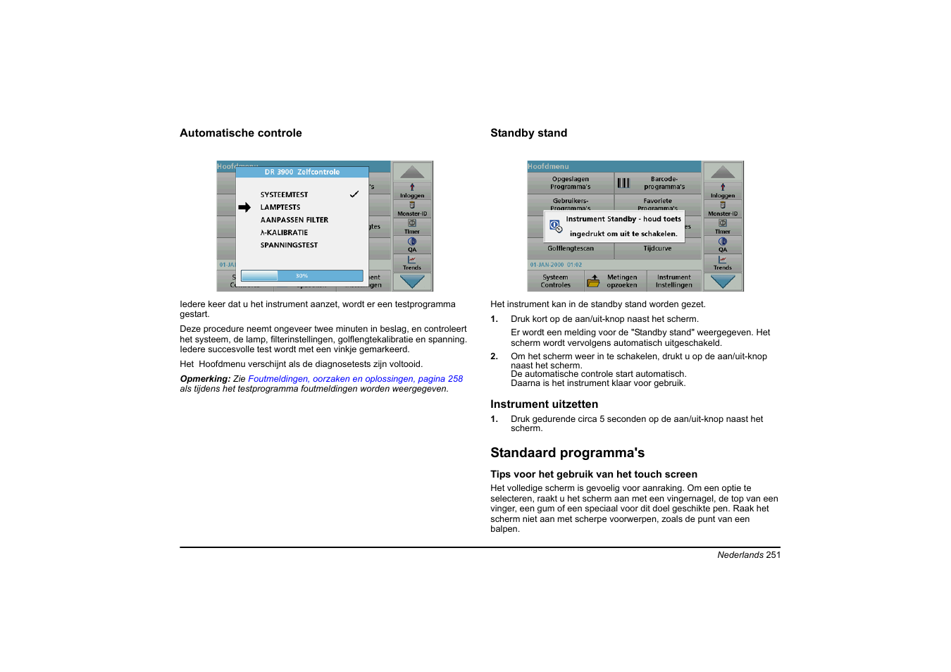 Standaard programma's | Hach-Lange DR 3900 Basic User Manual User Manual | Page 251 / 422