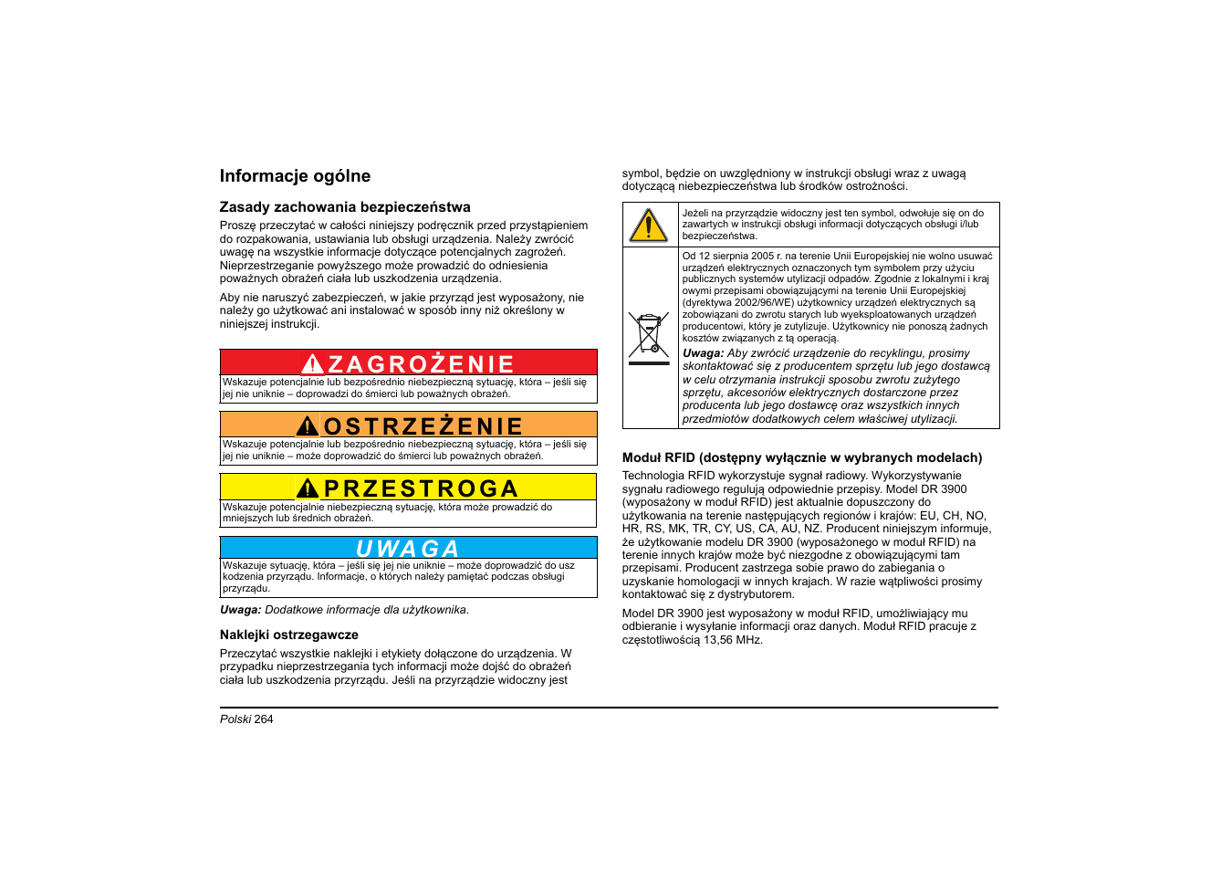 U wa g a | Hach-Lange DR 3900 Basic User Manual User Manual | Page 264 / 422