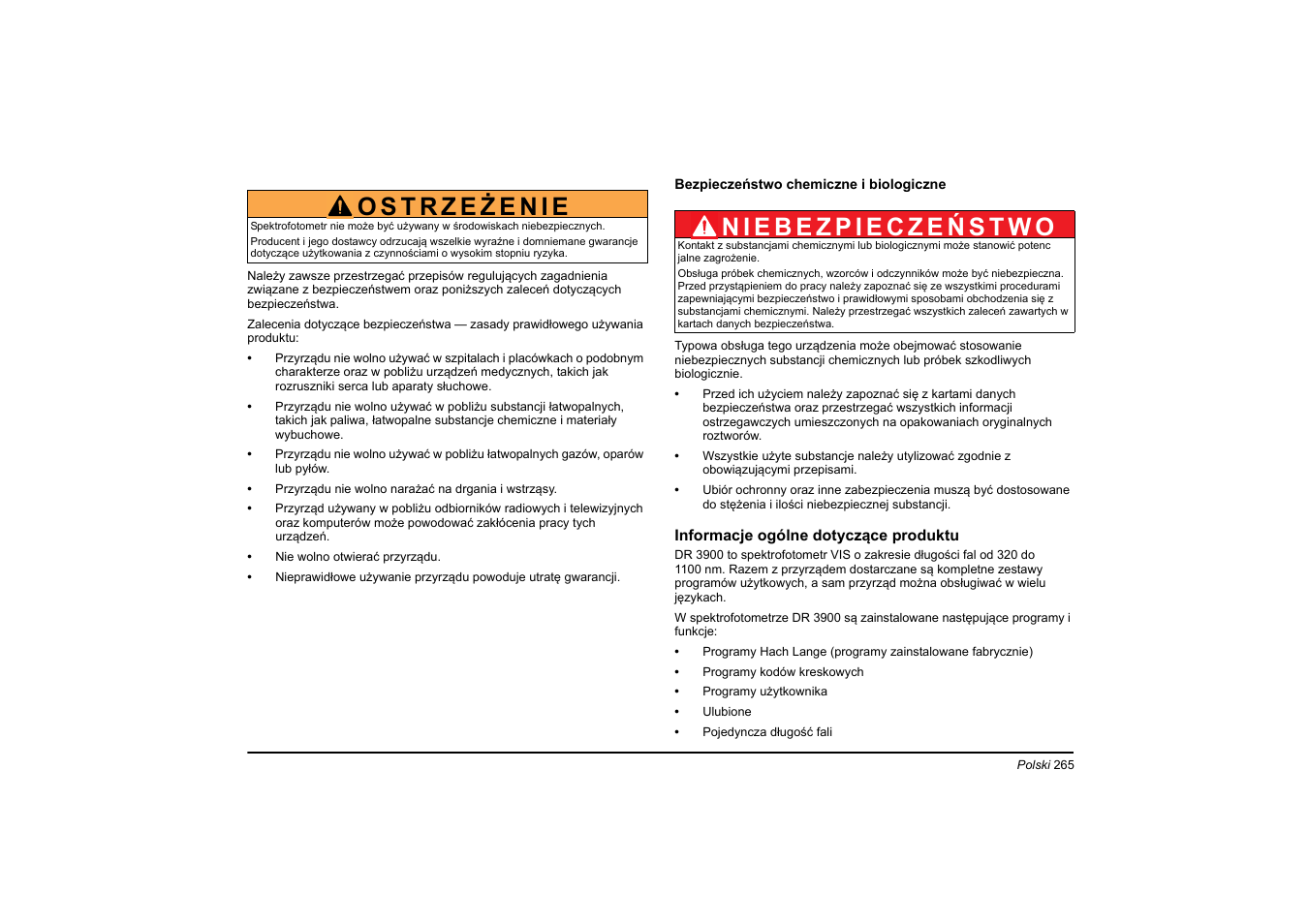 Hach-Lange DR 3900 Basic User Manual User Manual | Page 265 / 422
