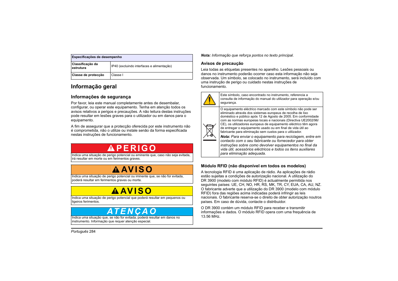 Av i s o | Hach-Lange DR 3900 Basic User Manual User Manual | Page 284 / 422