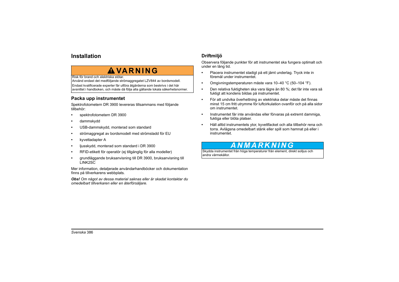 Hach-Lange DR 3900 Basic User Manual User Manual | Page 386 / 422