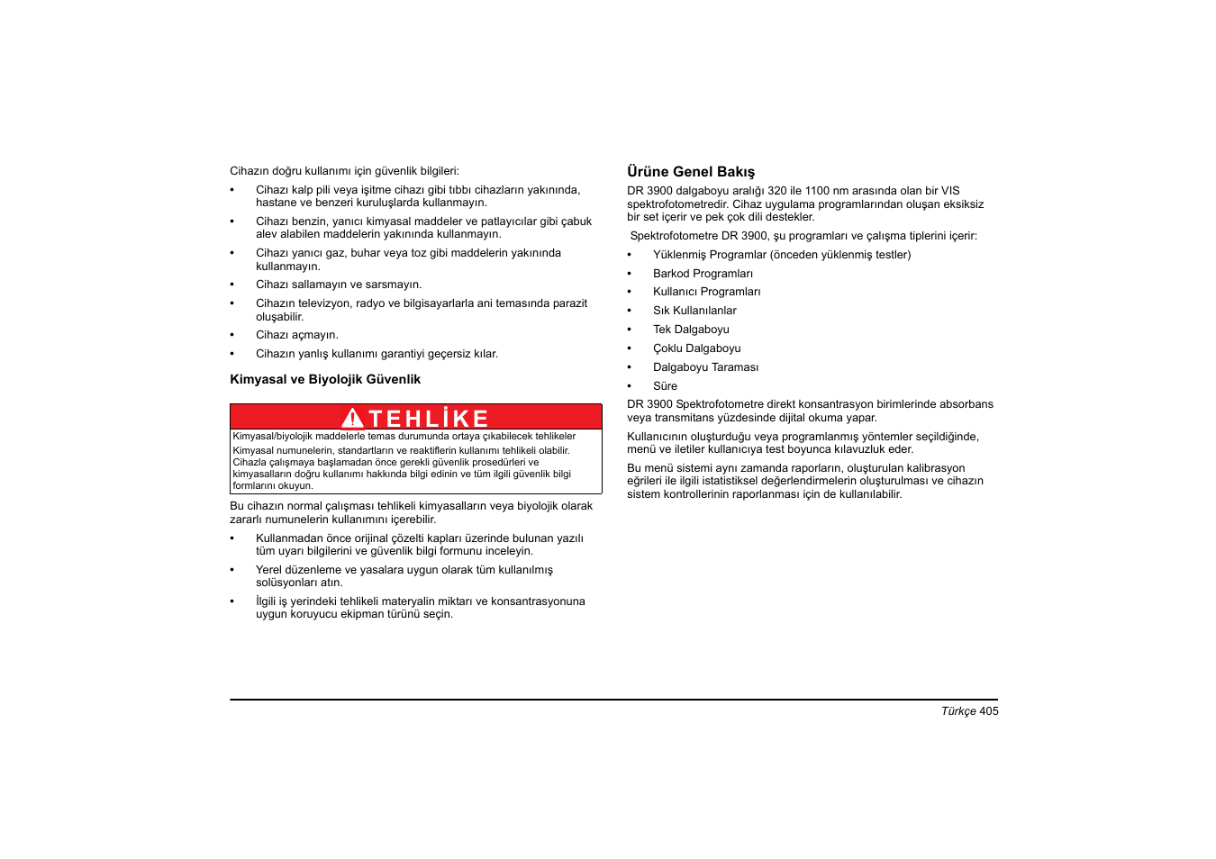 Hach-Lange DR 3900 Basic User Manual User Manual | Page 405 / 422