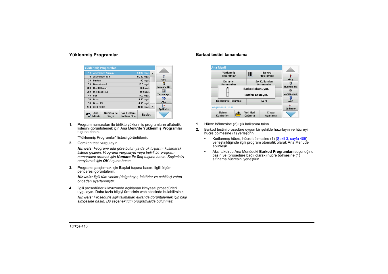 Hach-Lange DR 3900 Basic User Manual User Manual | Page 416 / 422
