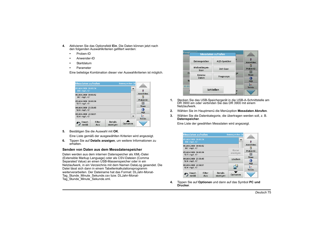 Hach-Lange DR 3900 Basic User Manual User Manual | Page 75 / 422