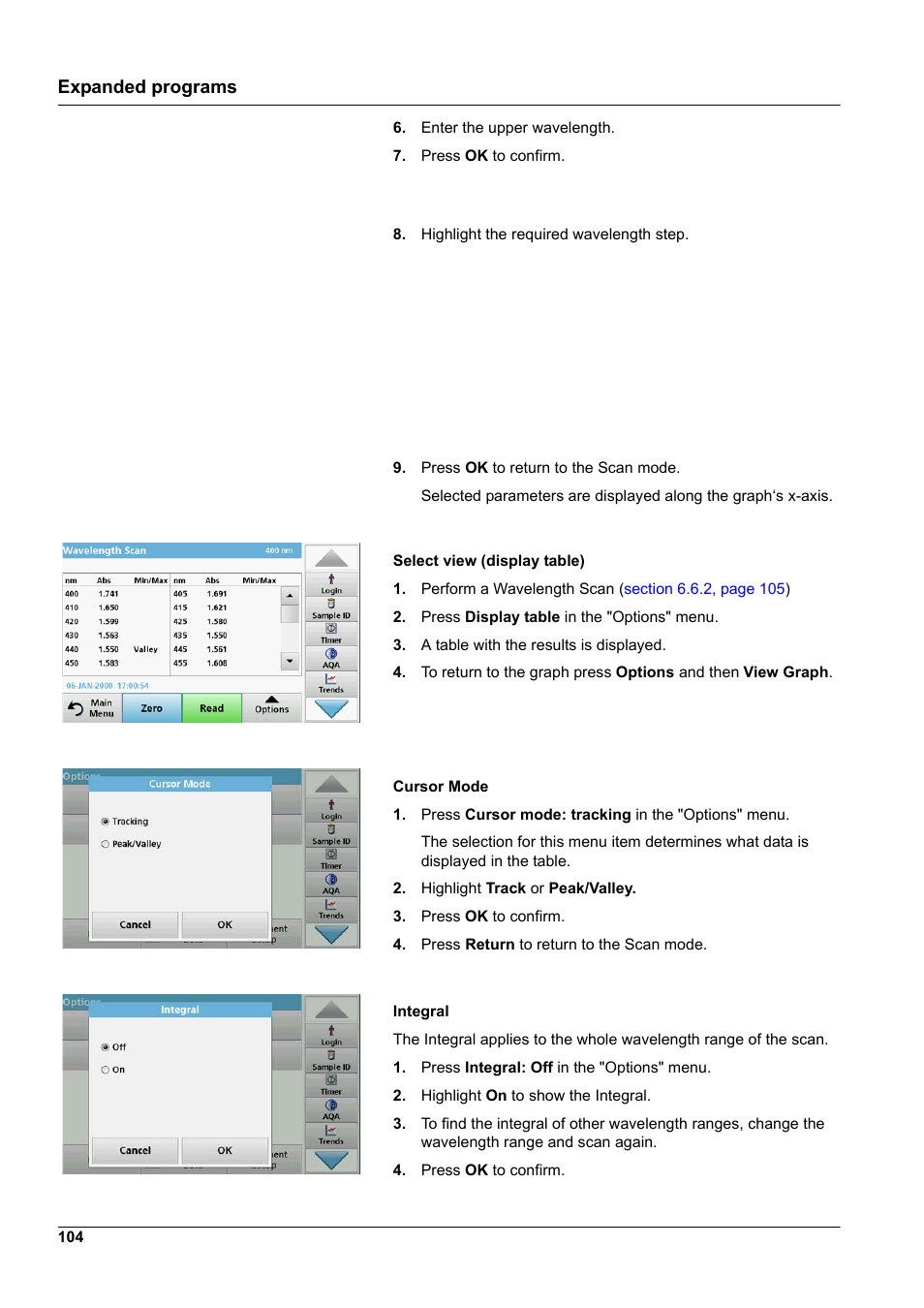 Expanded programs | Hach-Lange DR 3900 User Manual User Manual | Page 104 / 150
