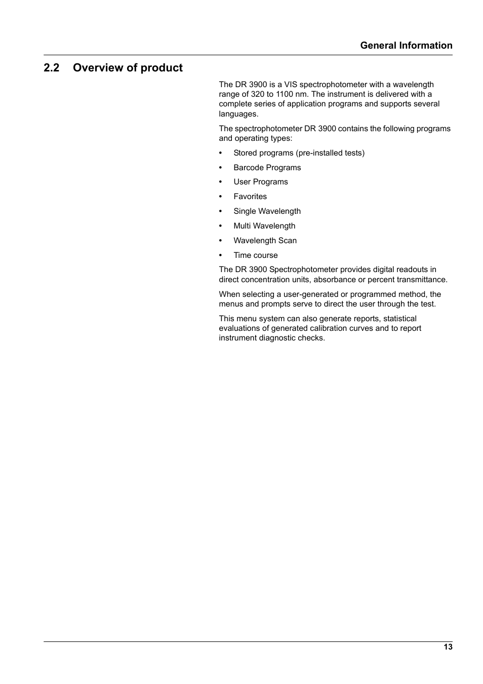 2 overview of product | Hach-Lange DR 3900 User Manual User Manual | Page 13 / 150