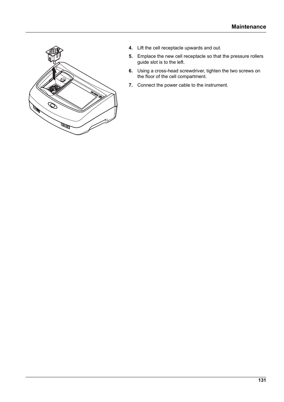 Maintenance | Hach-Lange DR 3900 User Manual User Manual | Page 131 / 150