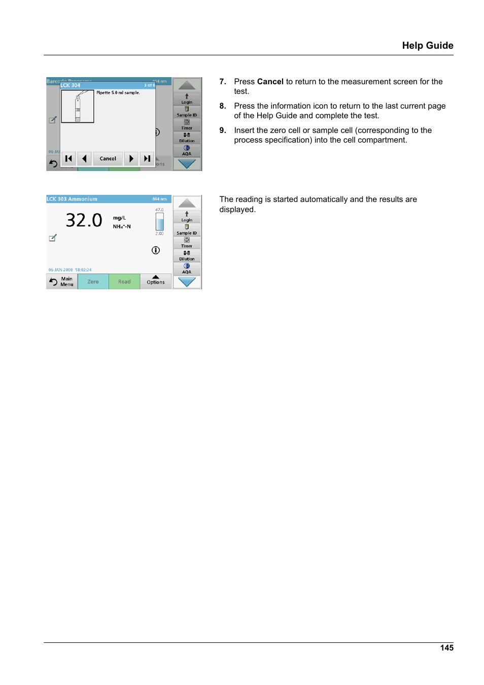 Help guide | Hach-Lange DR 3900 User Manual User Manual | Page 145 / 150