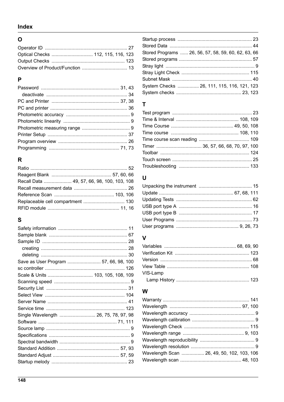 Hach-Lange DR 3900 User Manual User Manual | Page 148 / 150