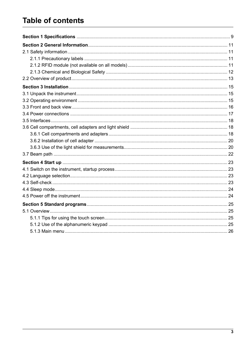 Hach-Lange DR 3900 User Manual User Manual | Page 3 / 150