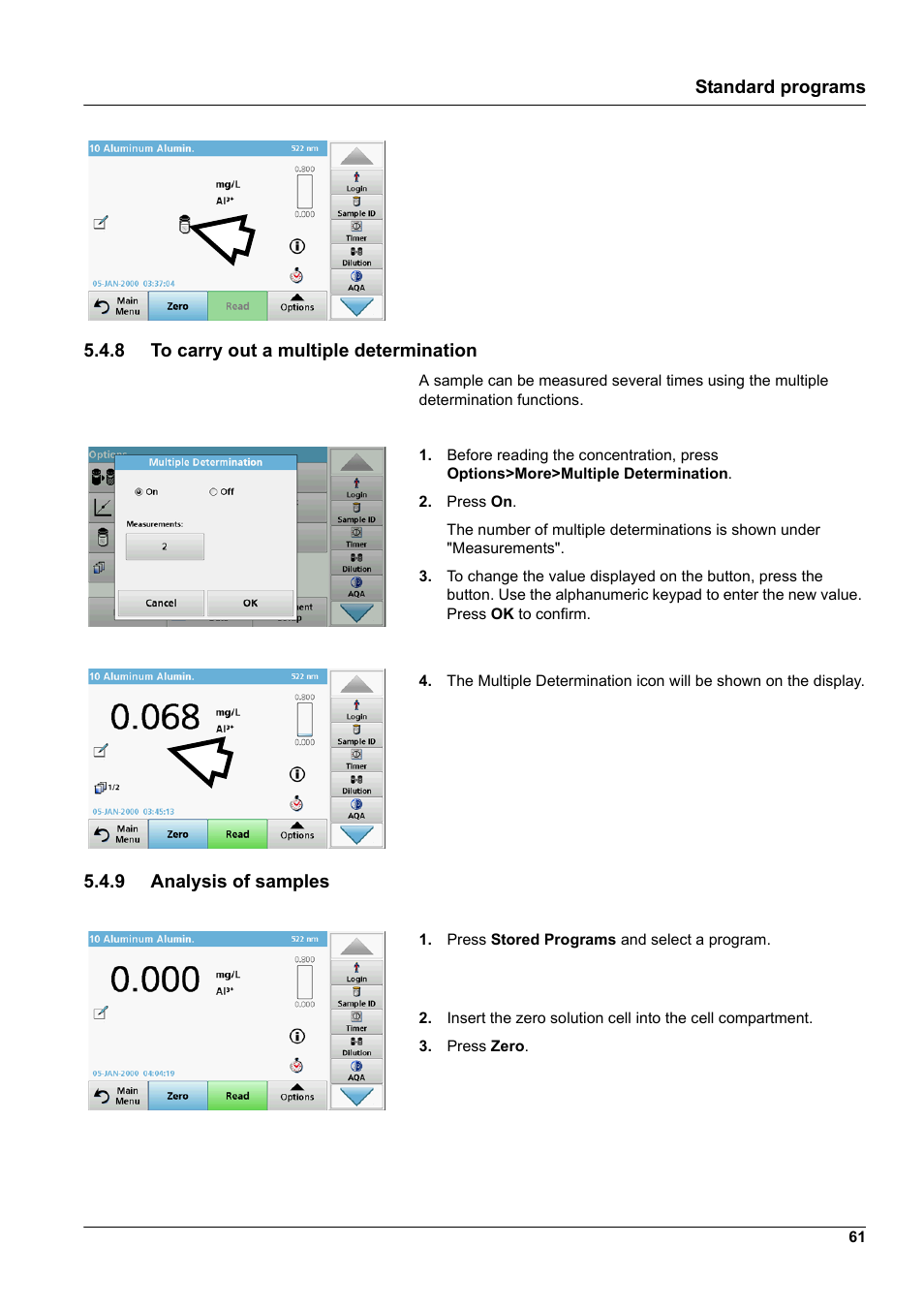 Hach-Lange DR 3900 User Manual User Manual | Page 61 / 150