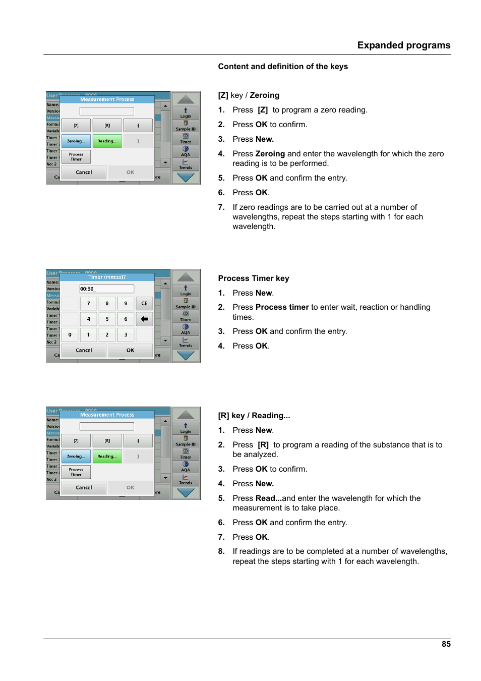 Expanded programs | Hach-Lange DR 3900 User Manual User Manual | Page 85 / 150