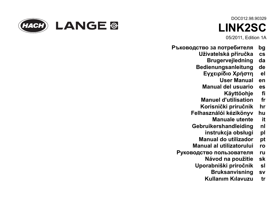 Hach-Lange LINK2SC User Manual | 163 pages