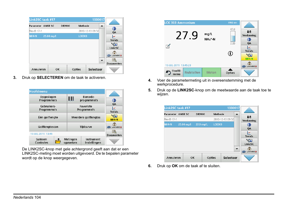 Hach-Lange LINK2SC User Manual | Page 104 / 163