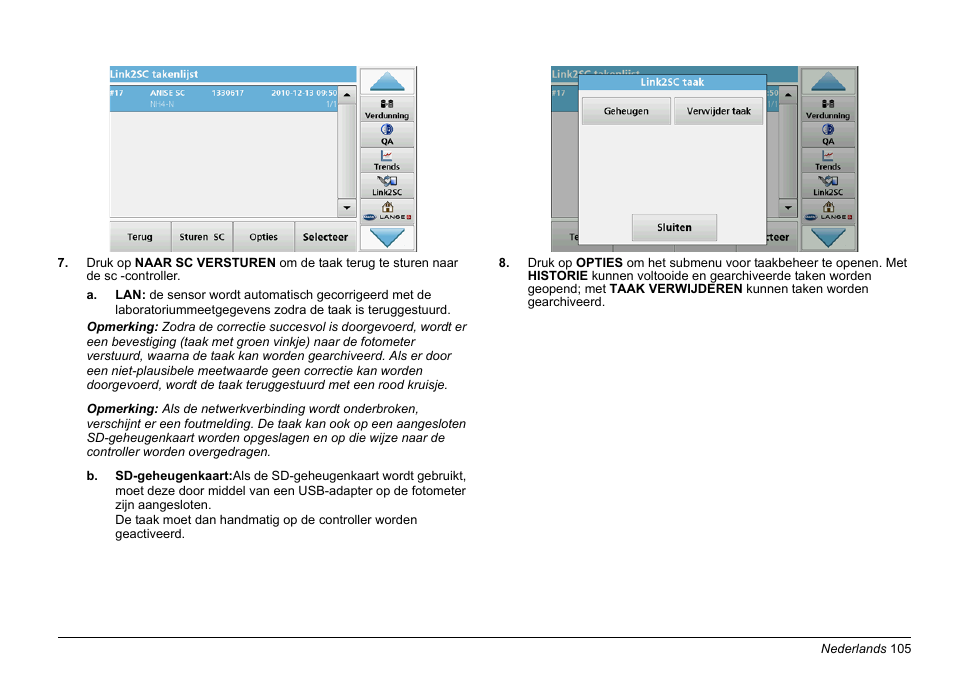 Hach-Lange LINK2SC User Manual | Page 105 / 163