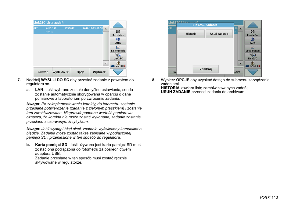 Hach-Lange LINK2SC User Manual | Page 113 / 163