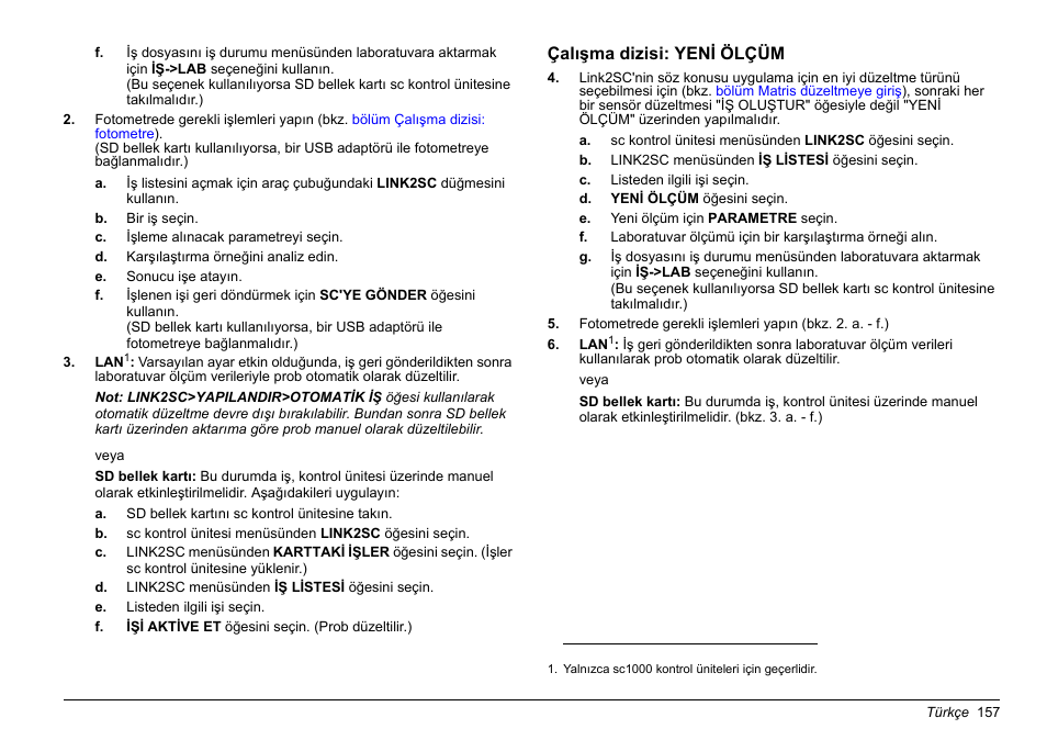 Hach-Lange LINK2SC User Manual | Page 157 / 163