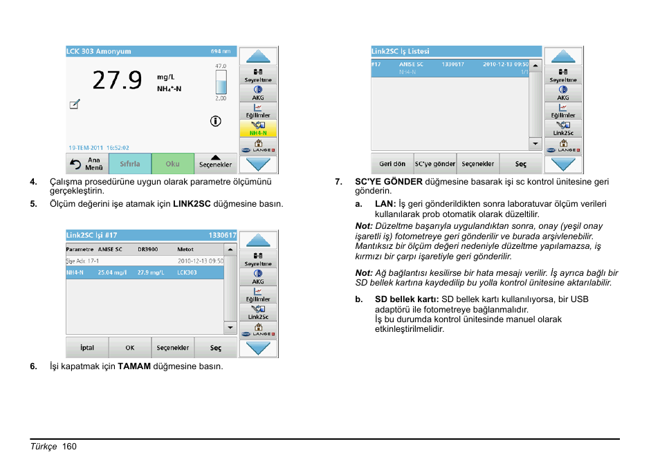 Hach-Lange LINK2SC User Manual | Page 160 / 163
