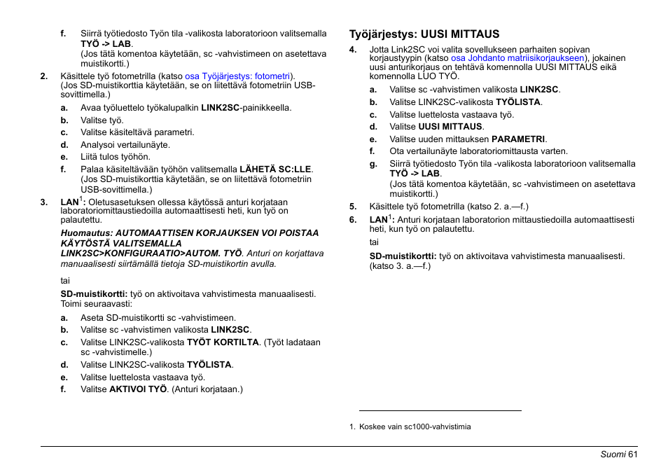 Hach-Lange LINK2SC User Manual | Page 61 / 163