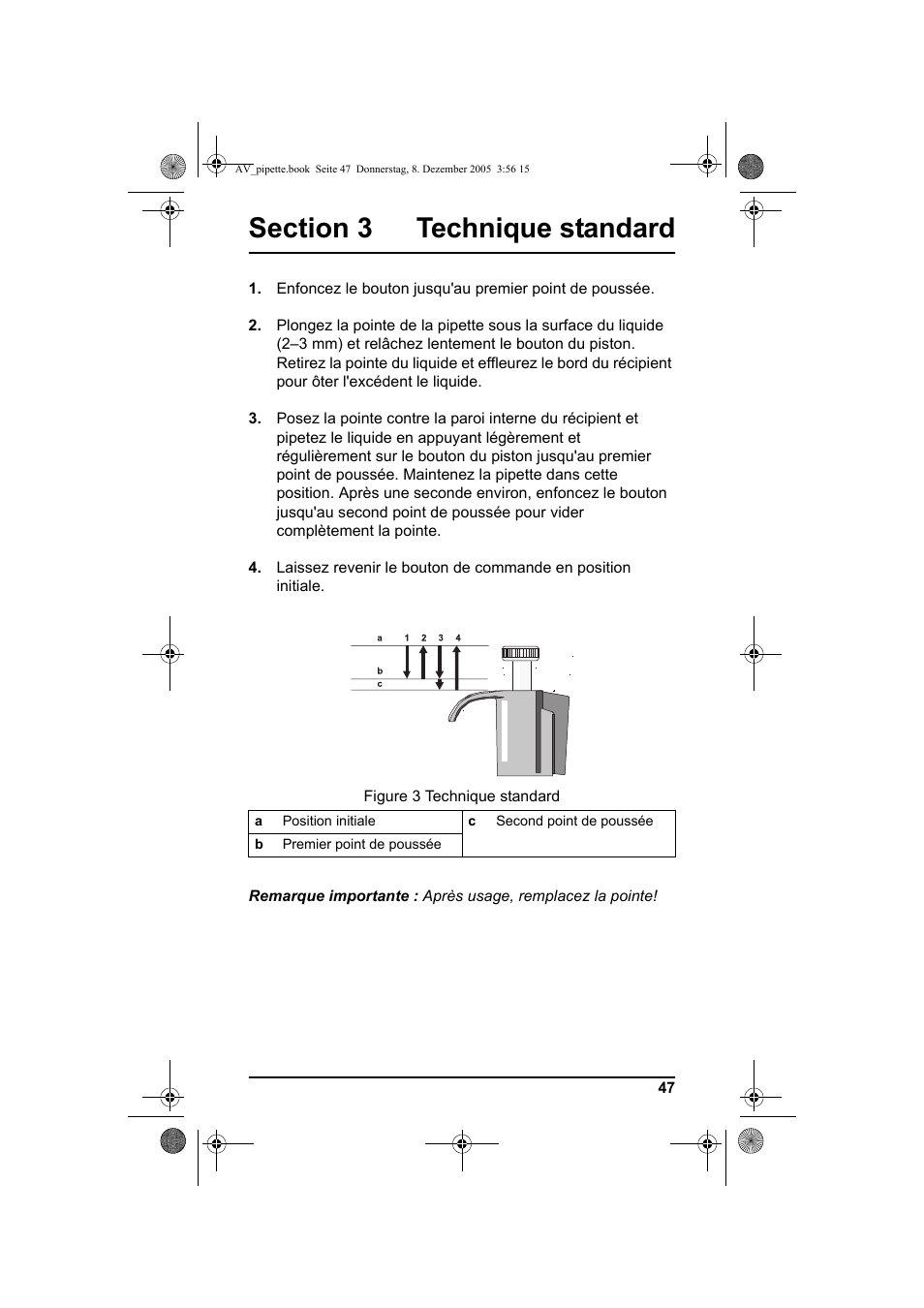 Section 3 technique standard | Hach-Lange Piston pipette User Manual | Page 49 / 96