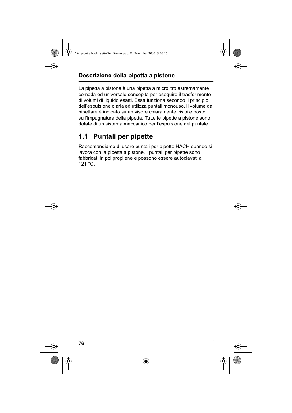 1 puntali per pipette | Hach-Lange Piston pipette User Manual | Page 78 / 96