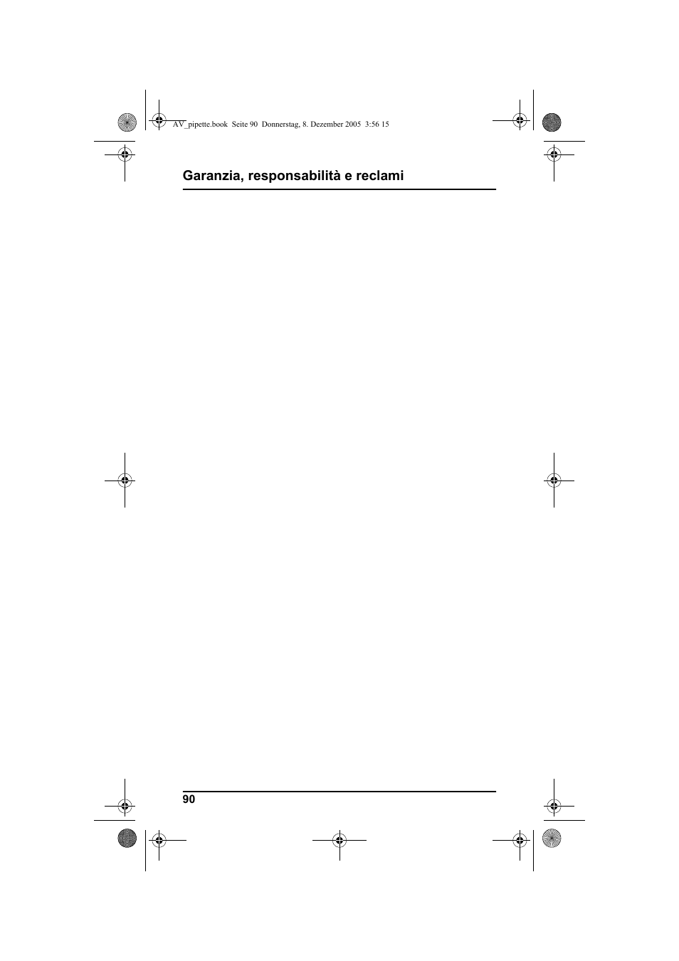 Garanzia, responsabilità e reclami | Hach-Lange Piston pipette User Manual | Page 92 / 96
