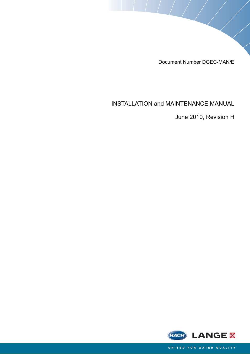 Hach-Lange ORBISPHERE 31xxx Installation and Maintenance User Manual | 46 pages