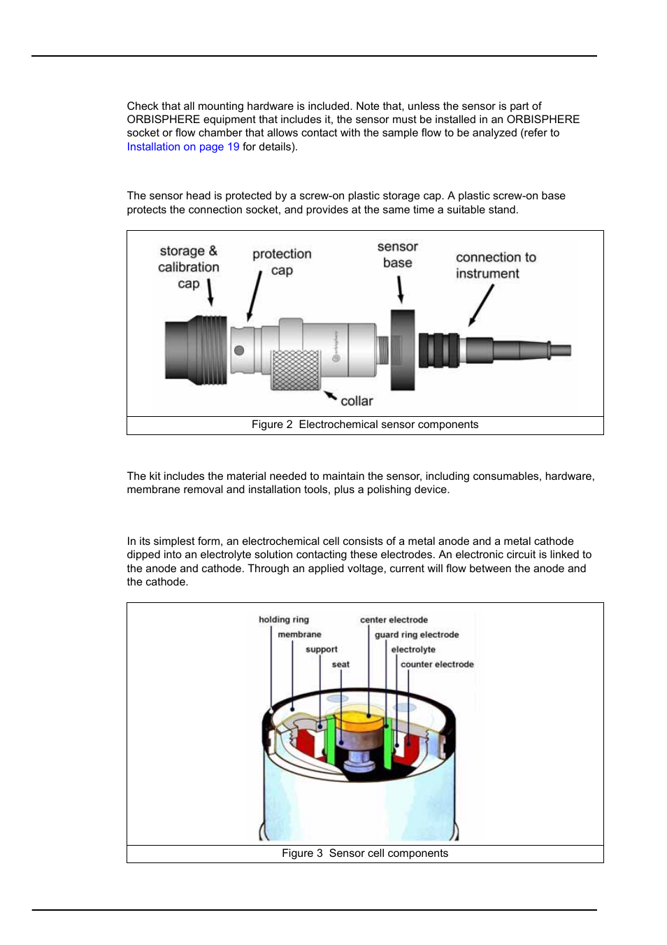 Section 3 introduction, 1 what you have received, 2 a sensor maintenance kit | 2 basic principle of operation | Hach-Lange ORBISPHERE 31xxx Installation and Maintenance User Manual | Page 17 / 46