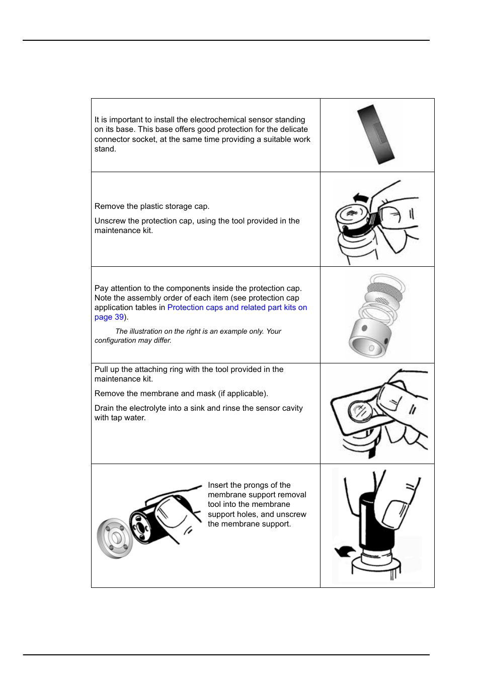Section 5 maintenance, 1 disassembly and assembly, 1 taking the sensor apart (membrane removal) | Hach-Lange ORBISPHERE 31xxx Installation and Maintenance User Manual | Page 27 / 46