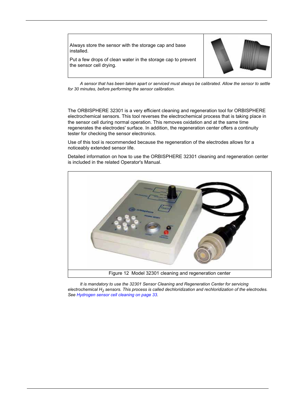 2 electrochemical cleaning and regeneration center, Maintenance | Hach-Lange ORBISPHERE 31xxx Installation and Maintenance User Manual | Page 31 / 46