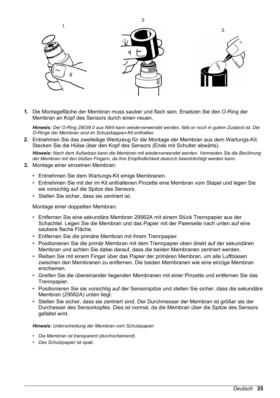 Hach-Lange ORBISPHERE 31xxx Thermal Basic User Manual User Manual | Page 25 / 92
