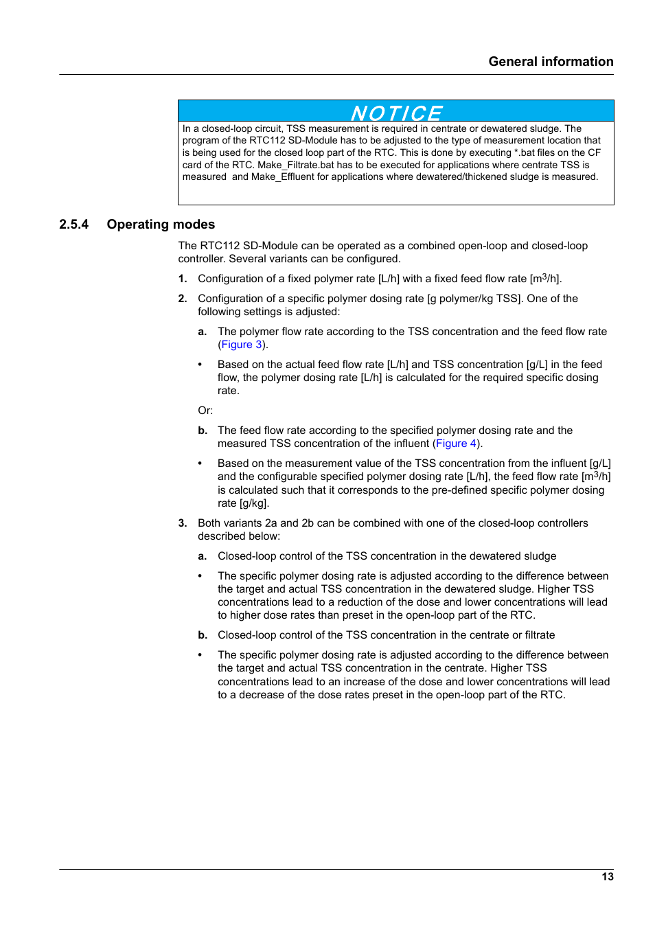 4 operating modes, General information 2.5.4 operating modes | Hach-Lange RTC112 SD-Module User Manual | Page 13 / 52