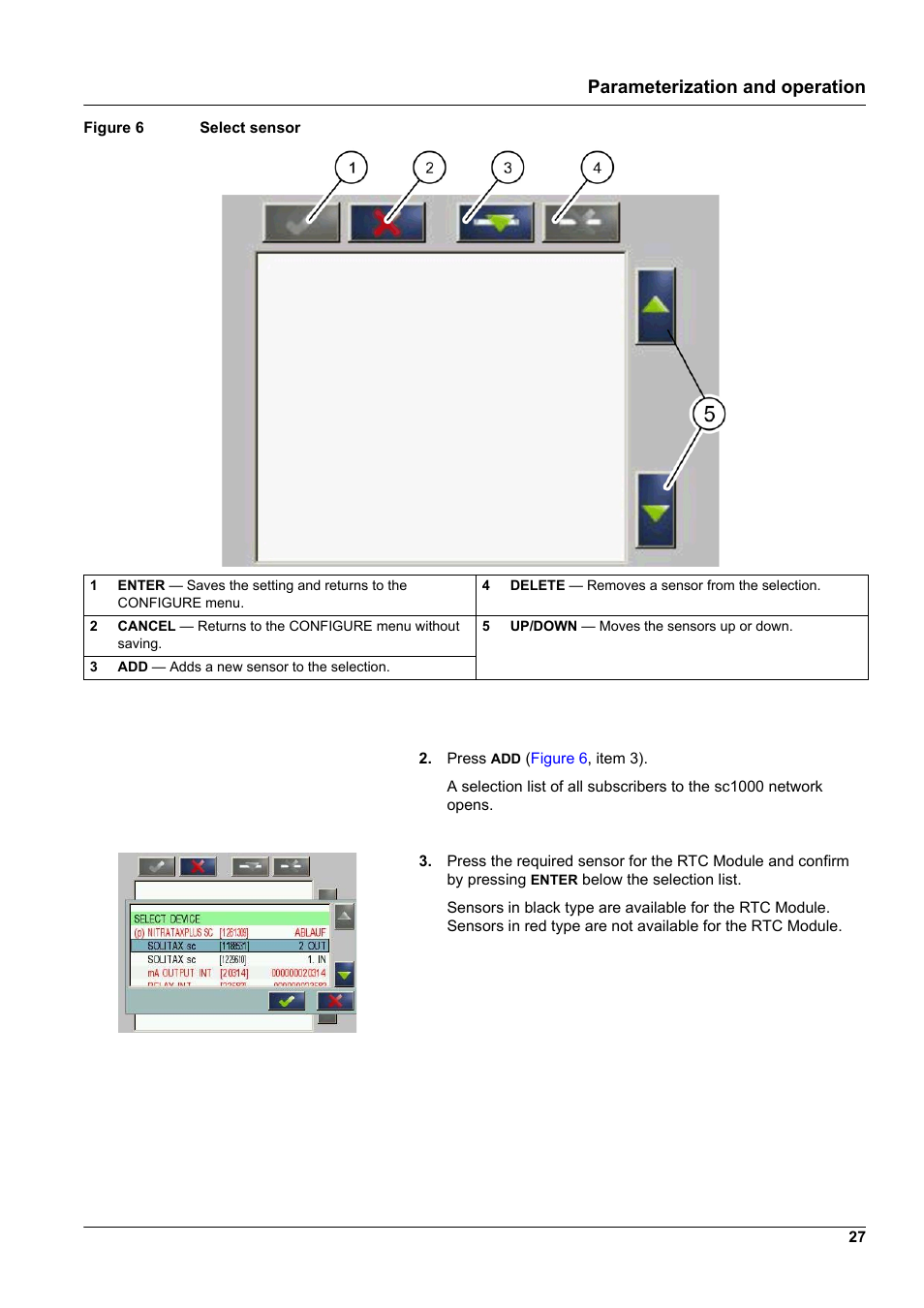 Parameterization and operation | Hach-Lange RTC112 SD-Module User Manual | Page 27 / 52