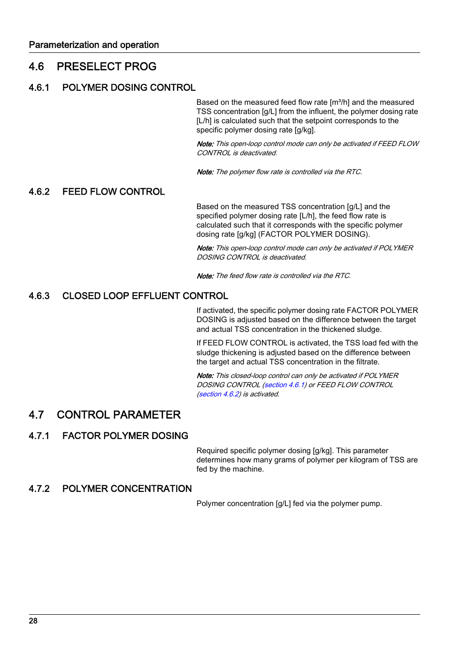 6 preselect prog, 7 control parameter | Hach-Lange RTC113 ST-Module User Manual | Page 28 / 50