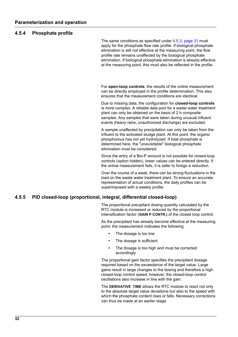 4 phosphate profile | Hach-Lange WTOS P-RTC User Manual | Page 32 / 48