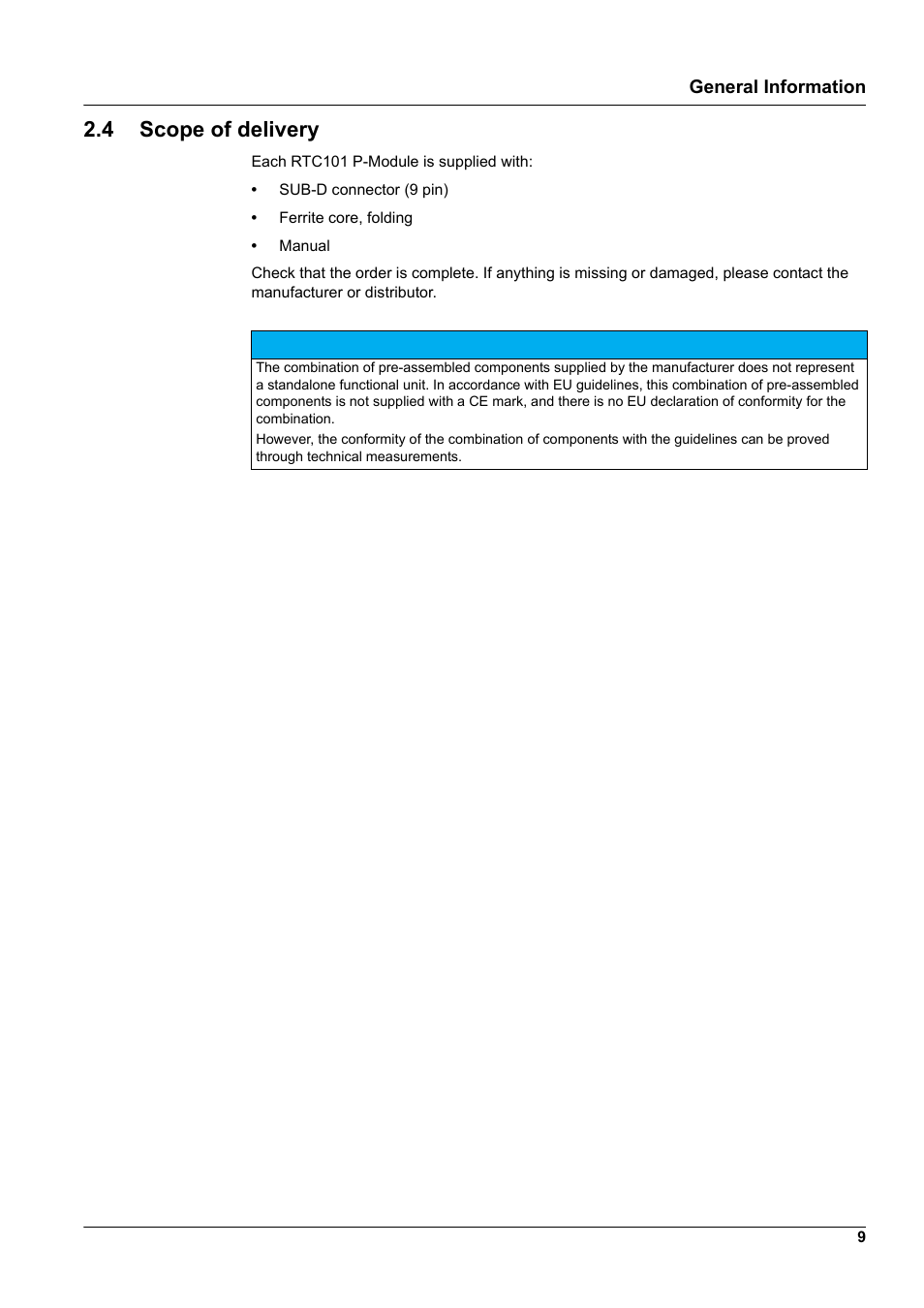 4 scope of delivery | Hach-Lange WTOS P-RTC User Manual | Page 9 / 48