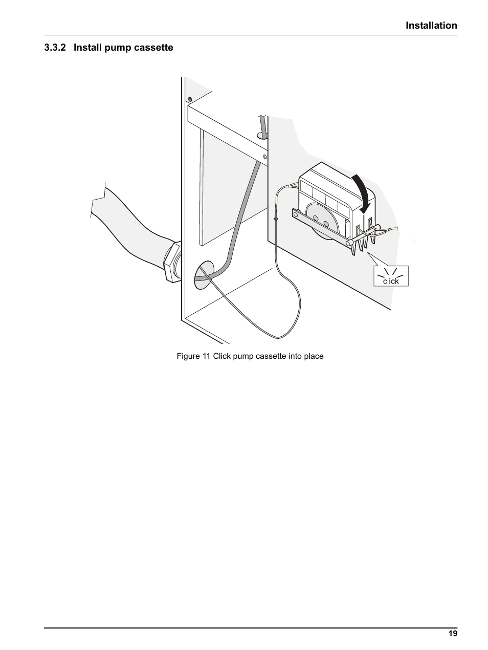 2 install pump cassette | Hach-Lange FILTRAX eco User Manual | Page 19 / 54
