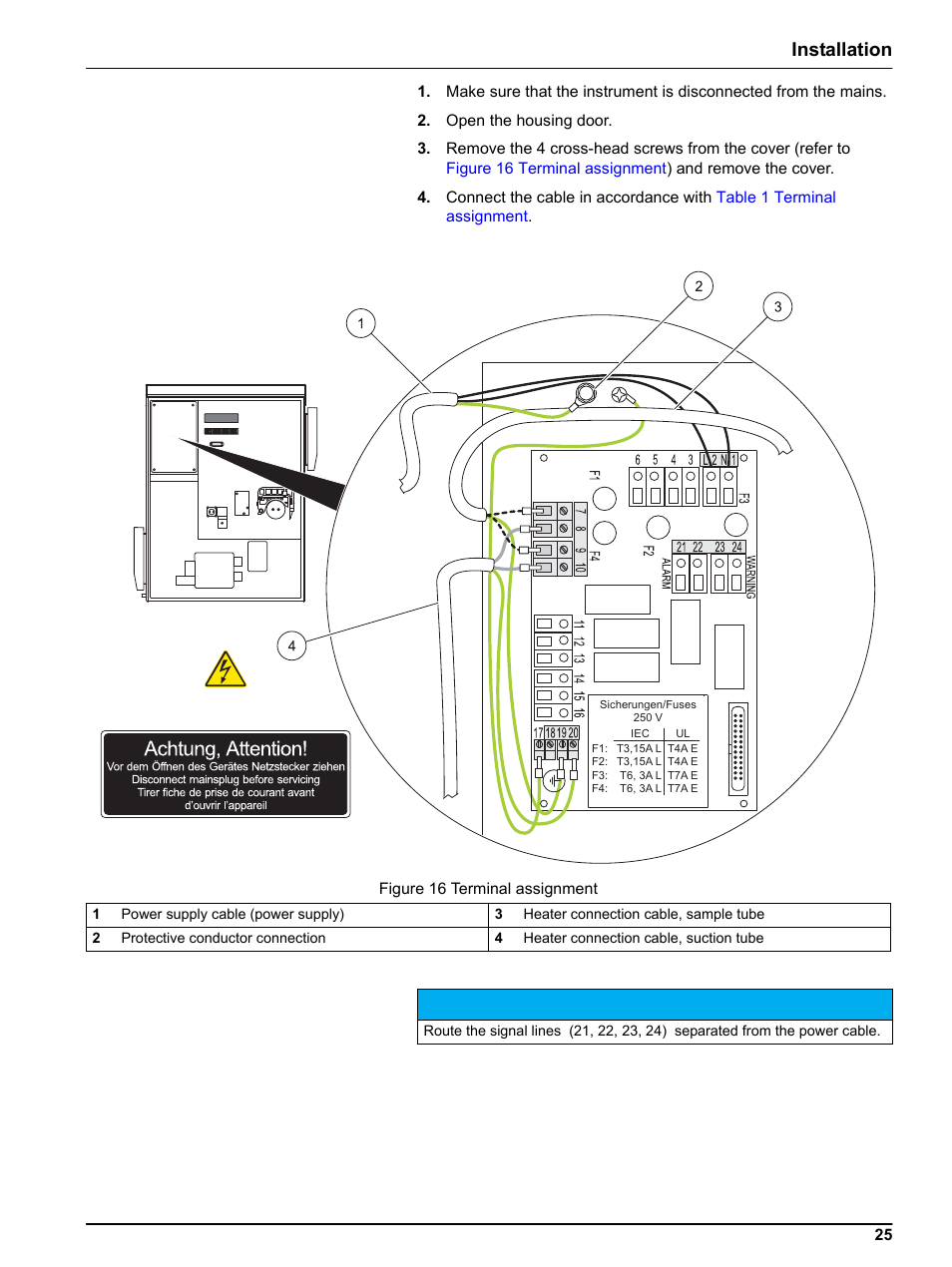 Installation | Hach-Lange FILTRAX eco User Manual | Page 25 / 54