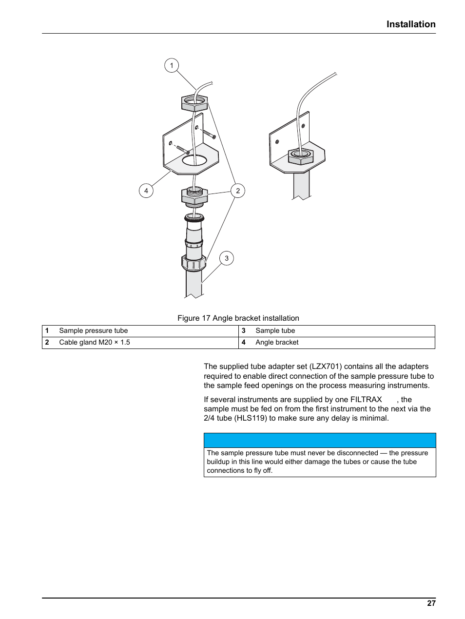 Installation | Hach-Lange FILTRAX eco User Manual | Page 27 / 54
