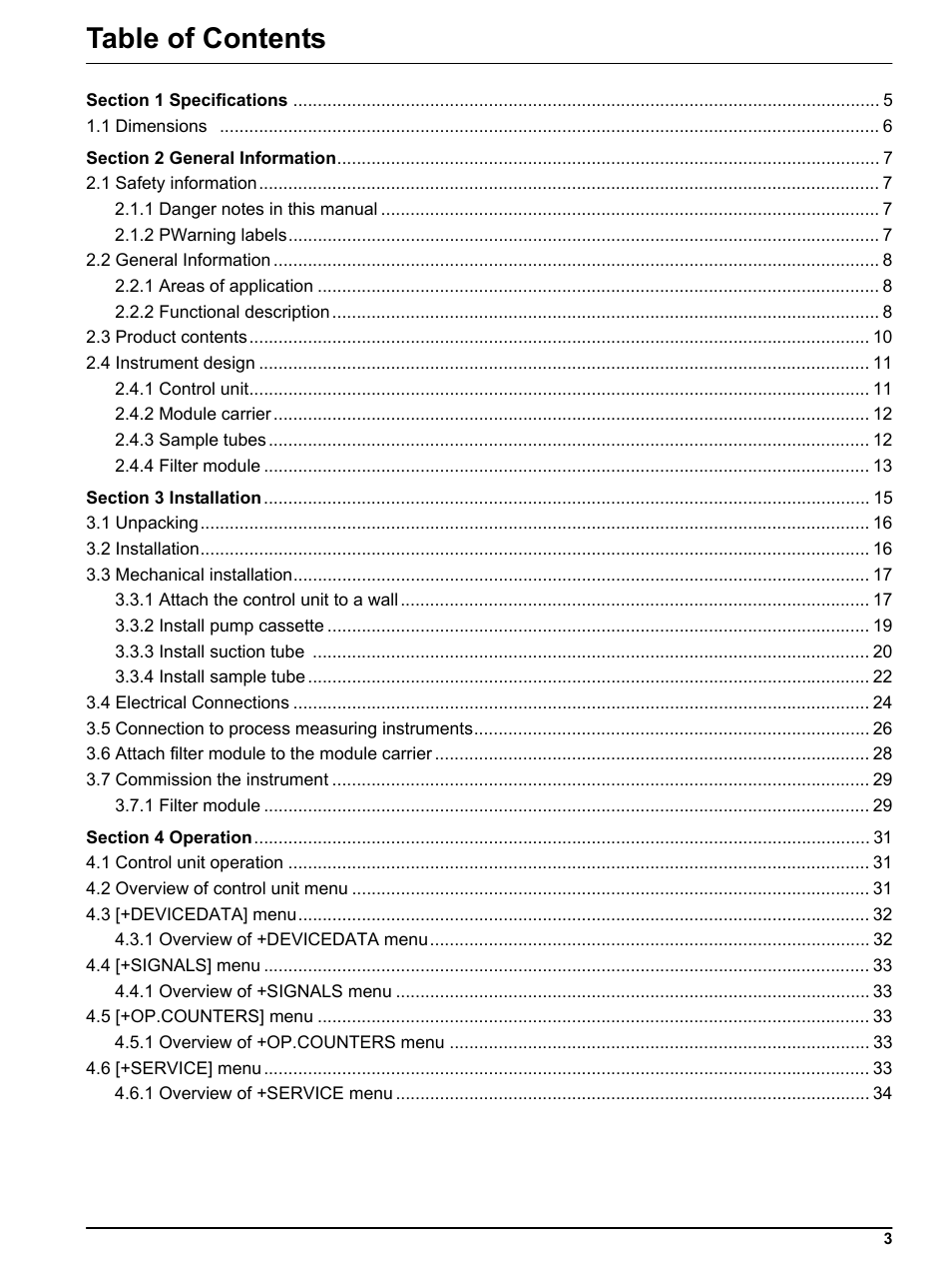 Hach-Lange FILTRAX eco User Manual | Page 3 / 54